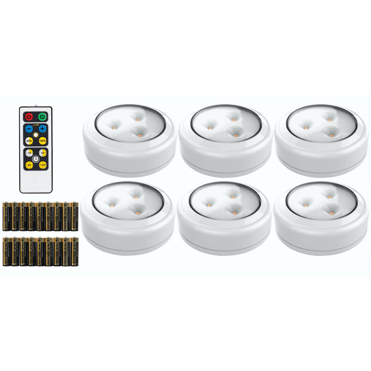 3-Light LED Under Cabinet Puck Light