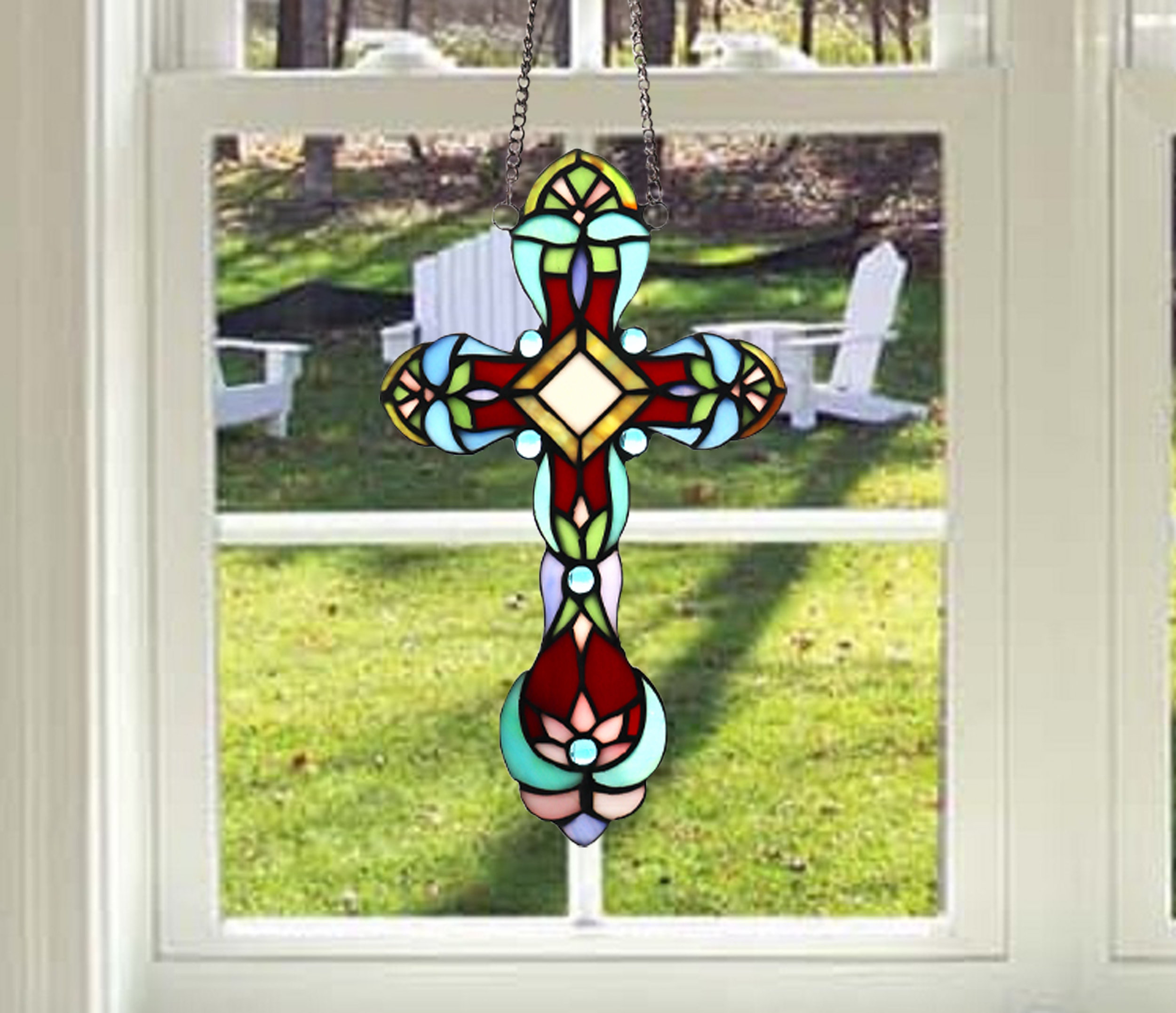 Bloomsbury Market Stained Glass Window Panel Wayfair