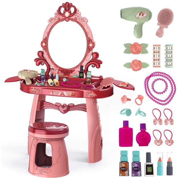 Fantasy Vanity Beauty Dresser Table With Fashion & Makeup Accessories For Girls 