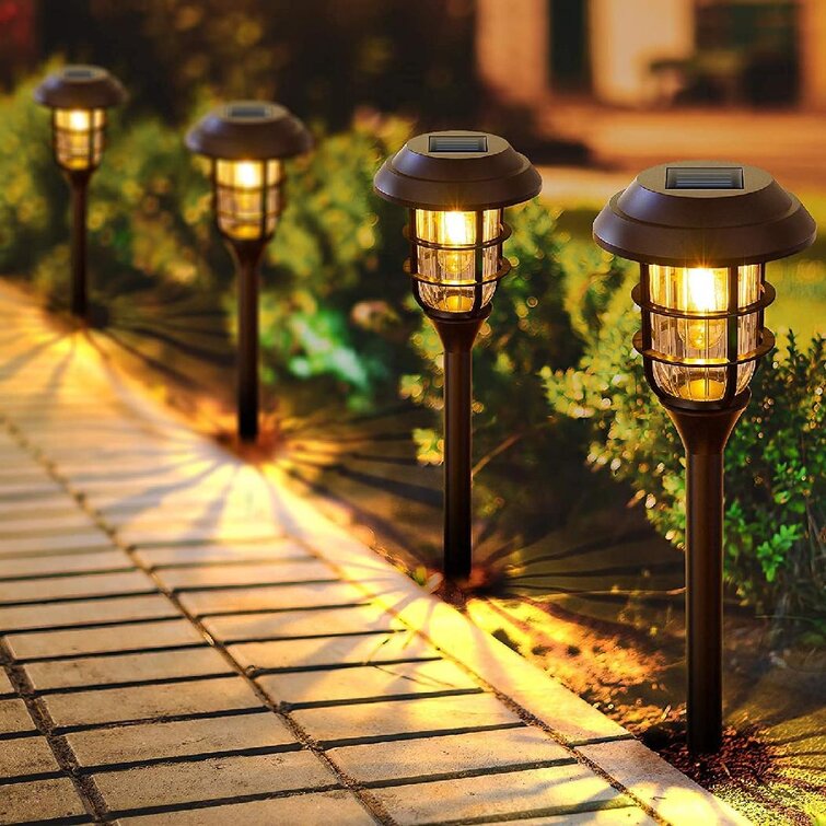 Lawn,Yard,Walkway,Driveway LED Pathway Lighting Pathway Lighting for Patio Solar Lights Outdoor Garden,2 Packs Halloween Solar Powered Garden Lights