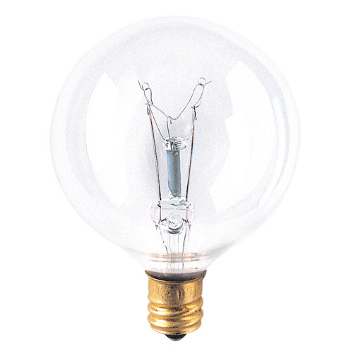 Bulbrite Industries 40 Watt G16 5 Incandescent Dimmable Globe Light Bulb 2700k E12 Candelabra Base Wayfair
