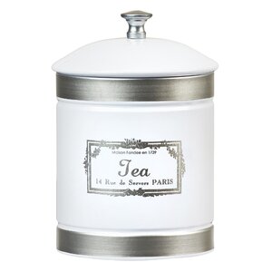 Country Farmhouse Metal 1.12 qt. Tea Jar