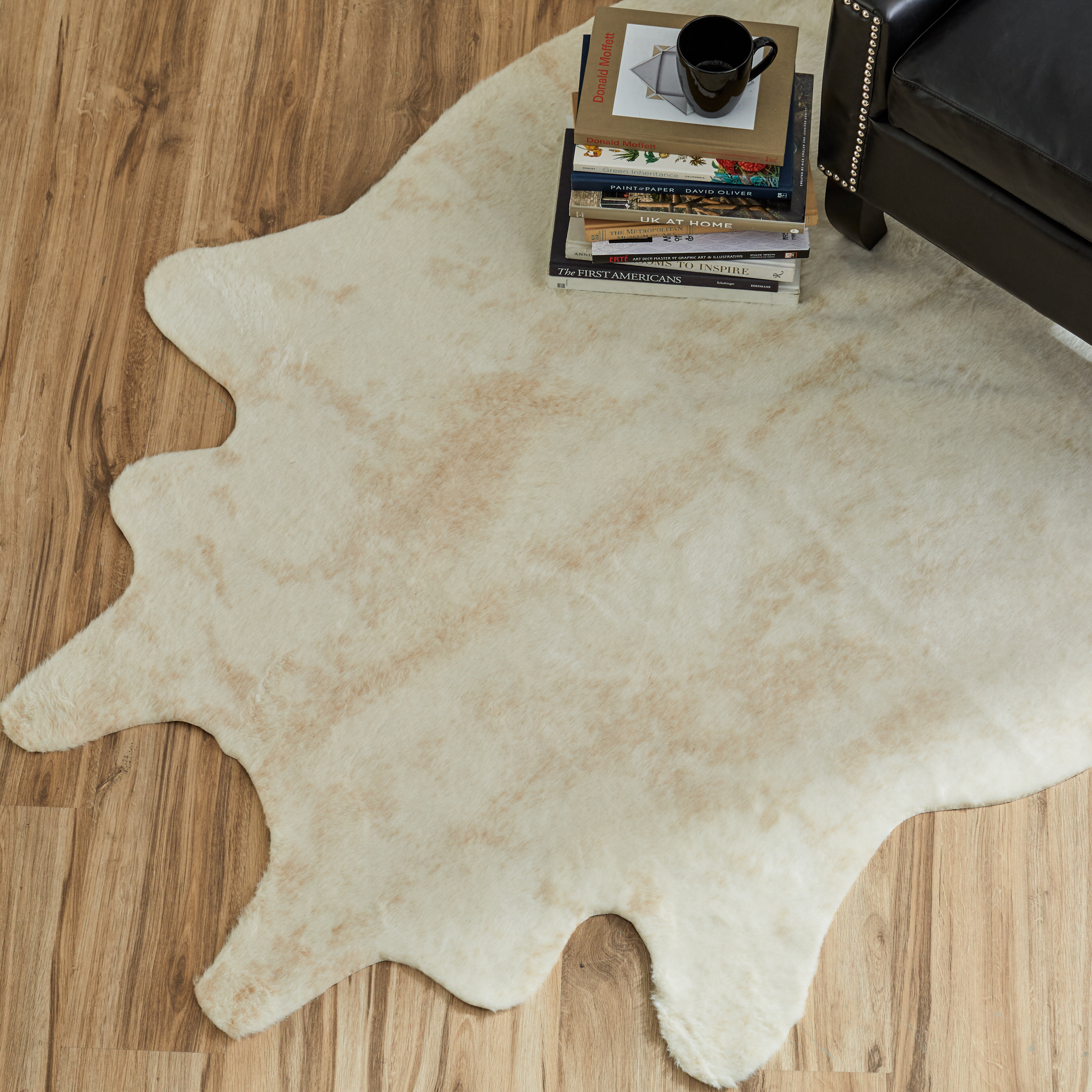 Hand Tufted Faux Cowhide Ivory Area Rug Reviews Allmodern