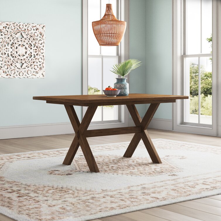 trestle 60 inch table rustic