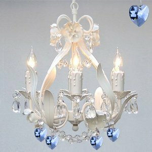 Bowsden Iron Flower 4-Light Candle-Style Chandelier