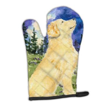 golden retriever oven gloves