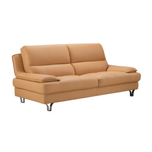 Mustard Yellow Leather Couch Wayfair Save