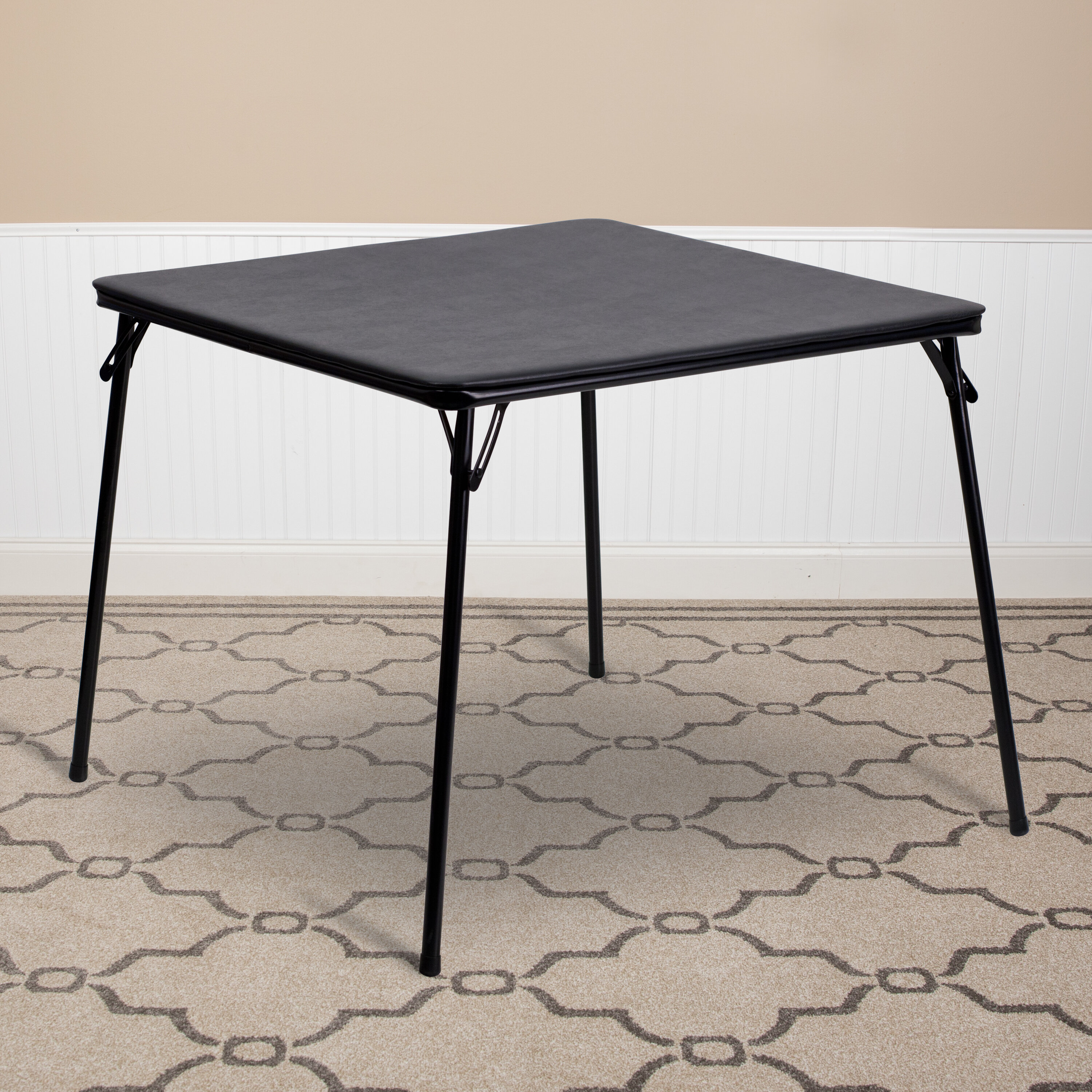 Flash Furniture JB-2-GG Folding Card Table Black for sale online 