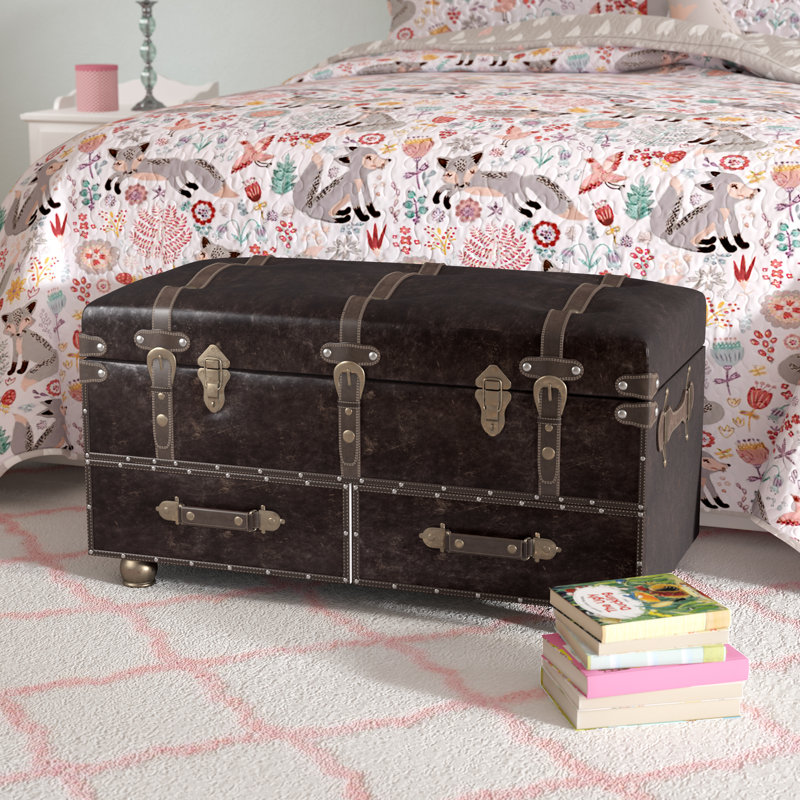 Astoria Grand Karim Faux Leather Trunk Reviews Wayfair