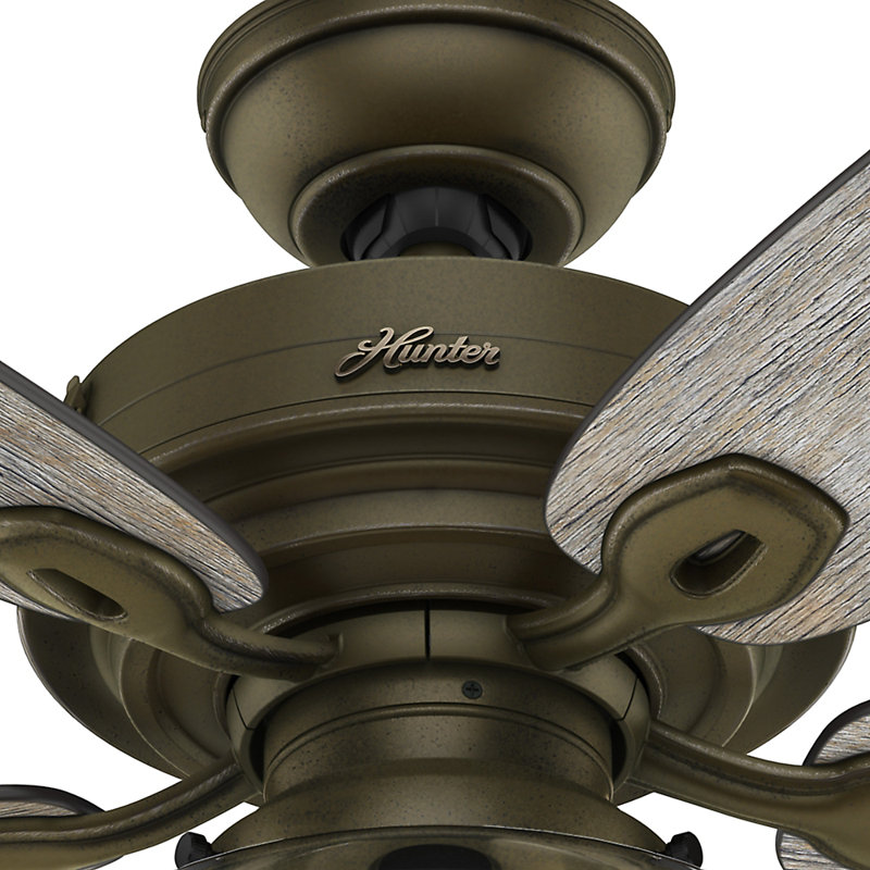 Union Rustic 52 Heskett 5 Blade Ceiling Fan Light Kit Included