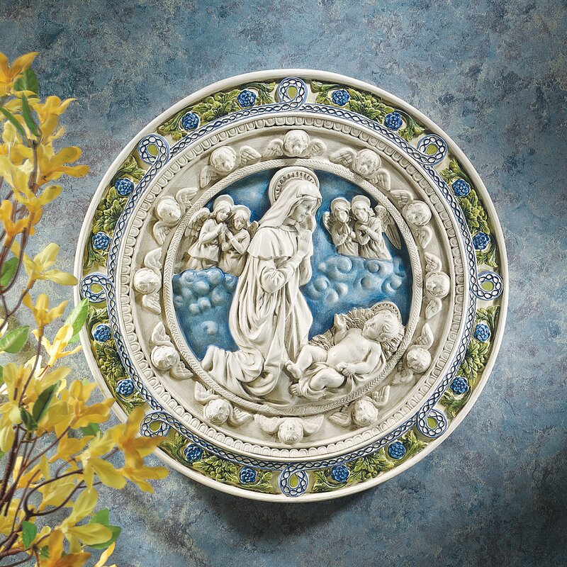 Adoration of the Child Roundel Wall Décor