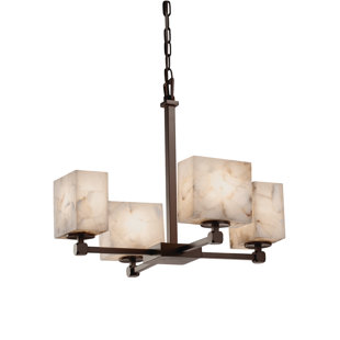 Go to store & view more images Conovan 4-Light Shaded Chandelier by Rosecliff Heights