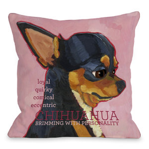 Doggy Du00e9cor Chihuahua Throw Pillow