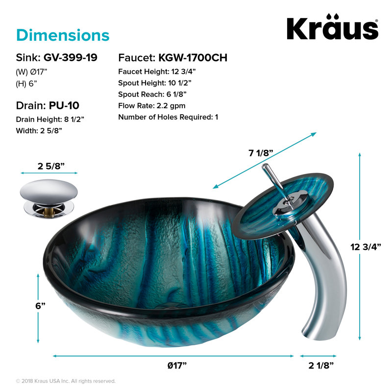 Tools Home Improvement Bathroom Sinks Kraus C Gv 399 19mm 10ch
