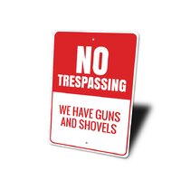Details about   10 by 14 inch" No Trespassing " aluminum  safety signs Quantity of 4  free ship 