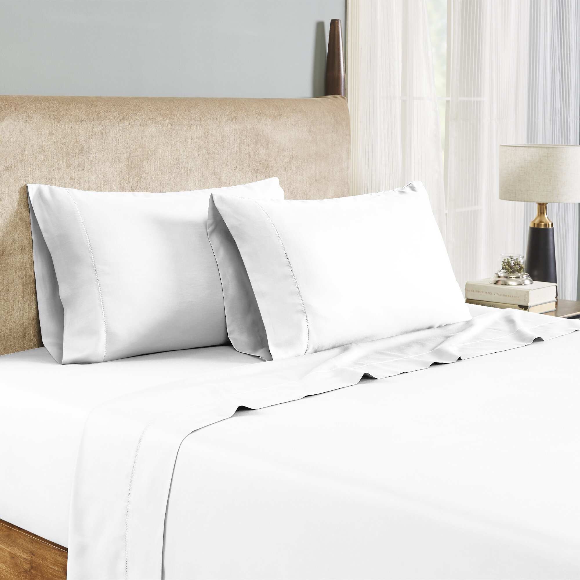Cozy Bedding Collection White 1000 Thread Count Select UK Size & Item