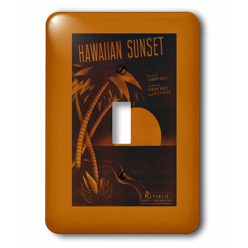 3drose Hawaiian Sunset Tropical Sunset 1 Gang Toggle Light Switch Wall Plate Wayfair