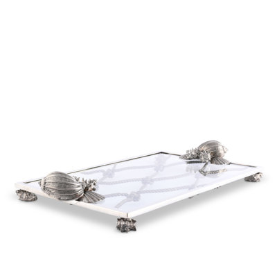 Sea and Shore Pewter Marine Ocean Life Vanity Tray