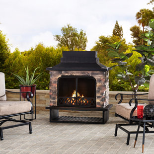 Double Sided Outdoor Fireplace Wayfair