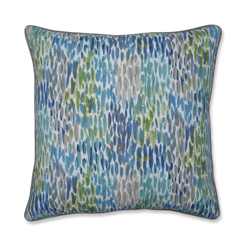 Wrought Studio Amayah Make It Rain Cerulean Indoor Outdoor Throw It Rain Cerulean Indoor Outdoor Throw
