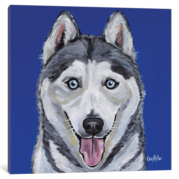 East Urban Home Hippie Hound Studios Husky Leia Painting On