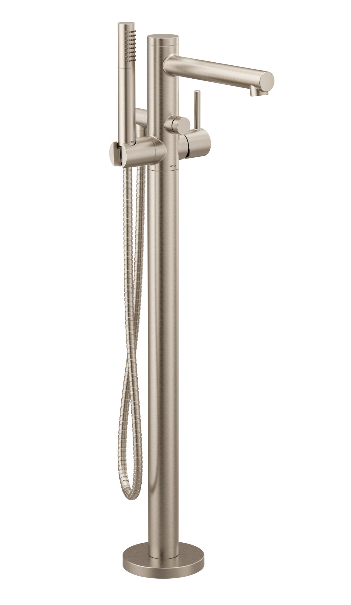 Moen Align Single Handle Floor Mounted Freestanding Tub Filler With Handshower Reviews Wayfair