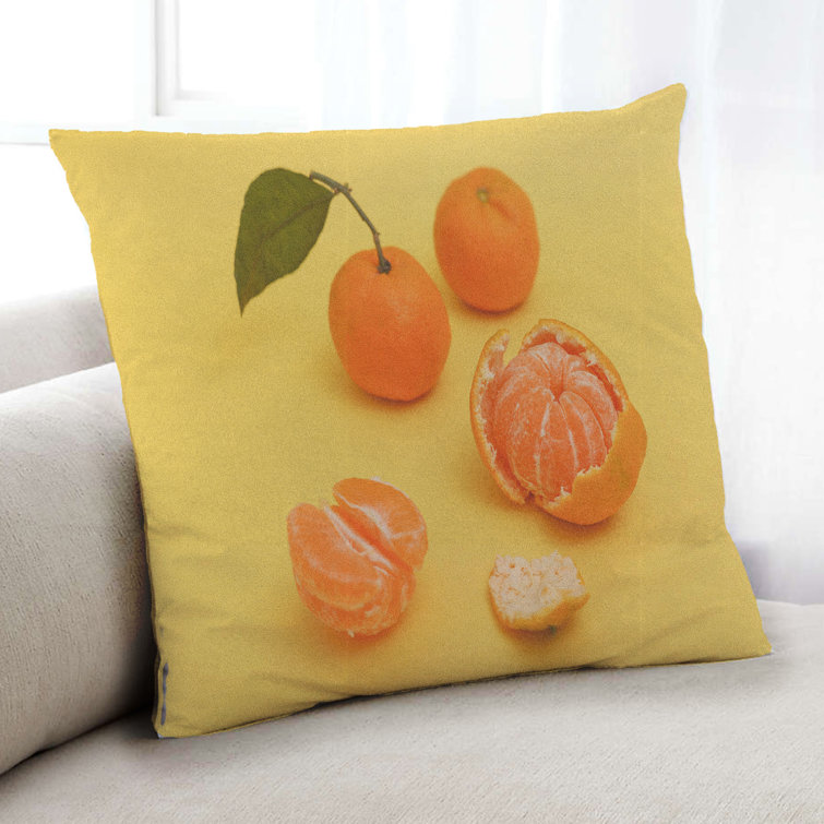 wayfair orange pillows