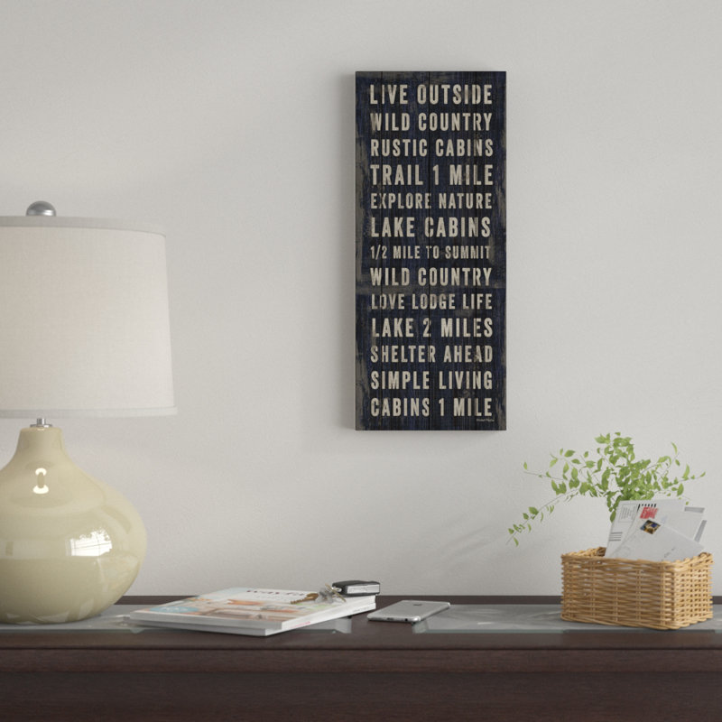 Winston Porter Simple Living Blue Panel I Acrylic Painting Print