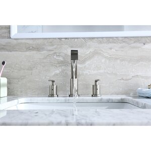 Contemporary Widespread Handle Bathroom Faucet