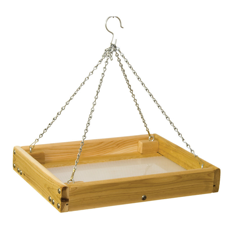 Stovall Small Screen Hanging Tray Bird Feeder Wayfair