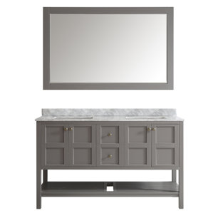 Palazzo 60-Inch Double Bathroom Vanity 60 inch double vanities you'll love | wayfair Palazzo 60-Inch Double Bathroom Vanity 60 inch double vanities you'll love | wayfair