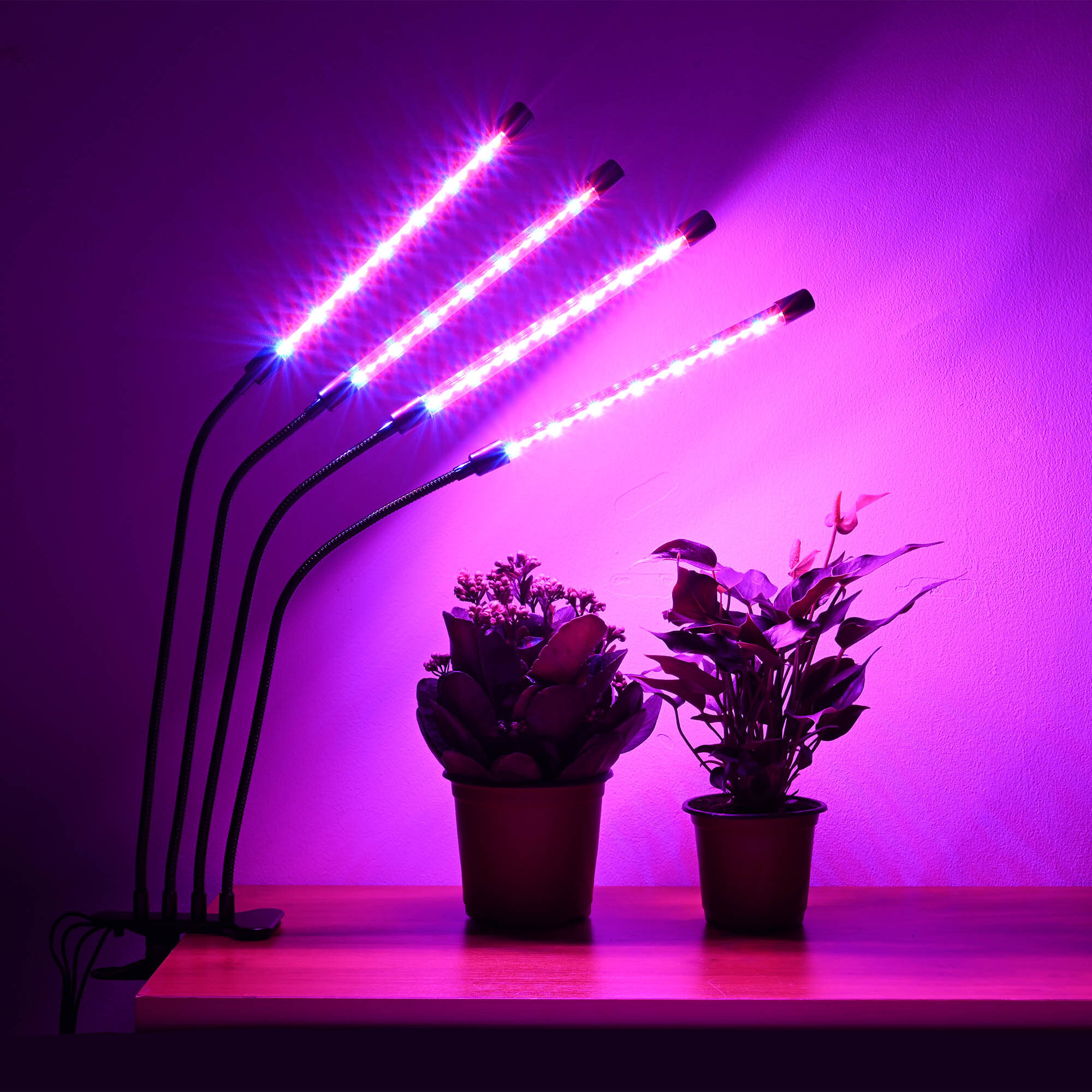 Yescom LED Grow Light Full Spectrum Clip USB Plant Growing Lamp Remote  Control 4-Head - Wayfair Canada