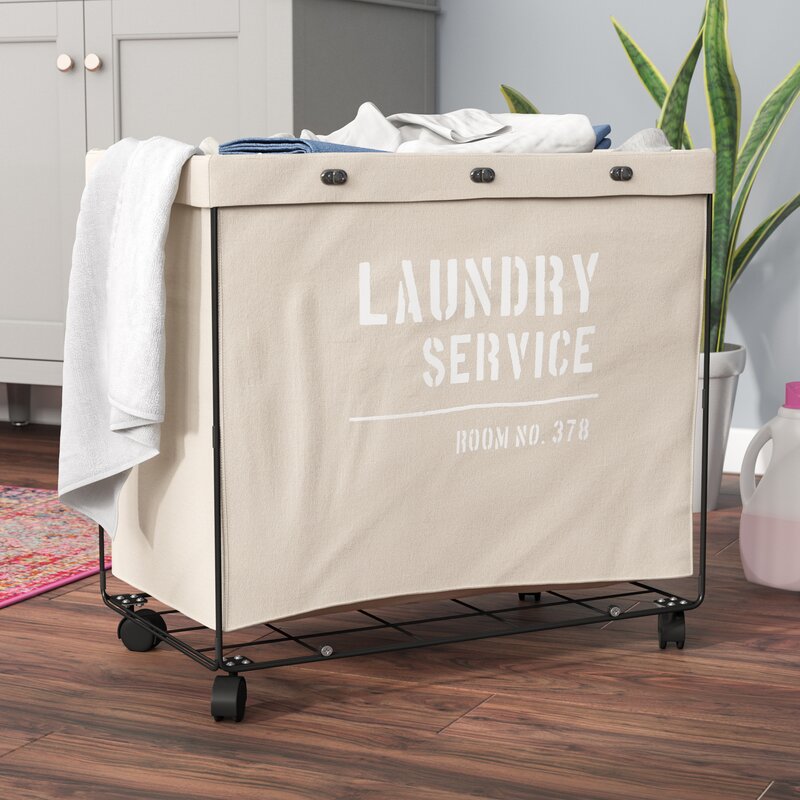 laundry hamper with wheels