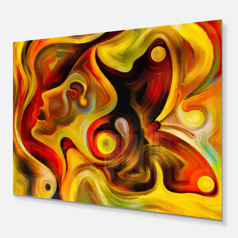 Designart Butterfly S Emotions Abstract Graphic Art On Wrapped