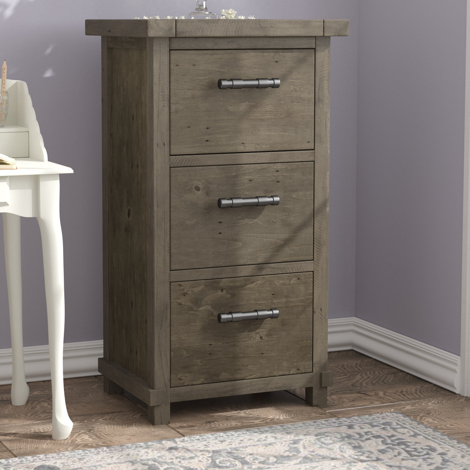 Solid Wood Filing Cabinets You Ll Love Wayfair Gertrude 3 Drawer Vertical Filing Cabinet