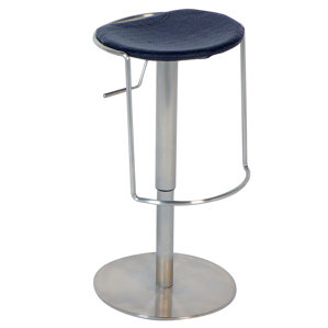 Adjustable Height Swivel Bar Stool by Chintaly Imports