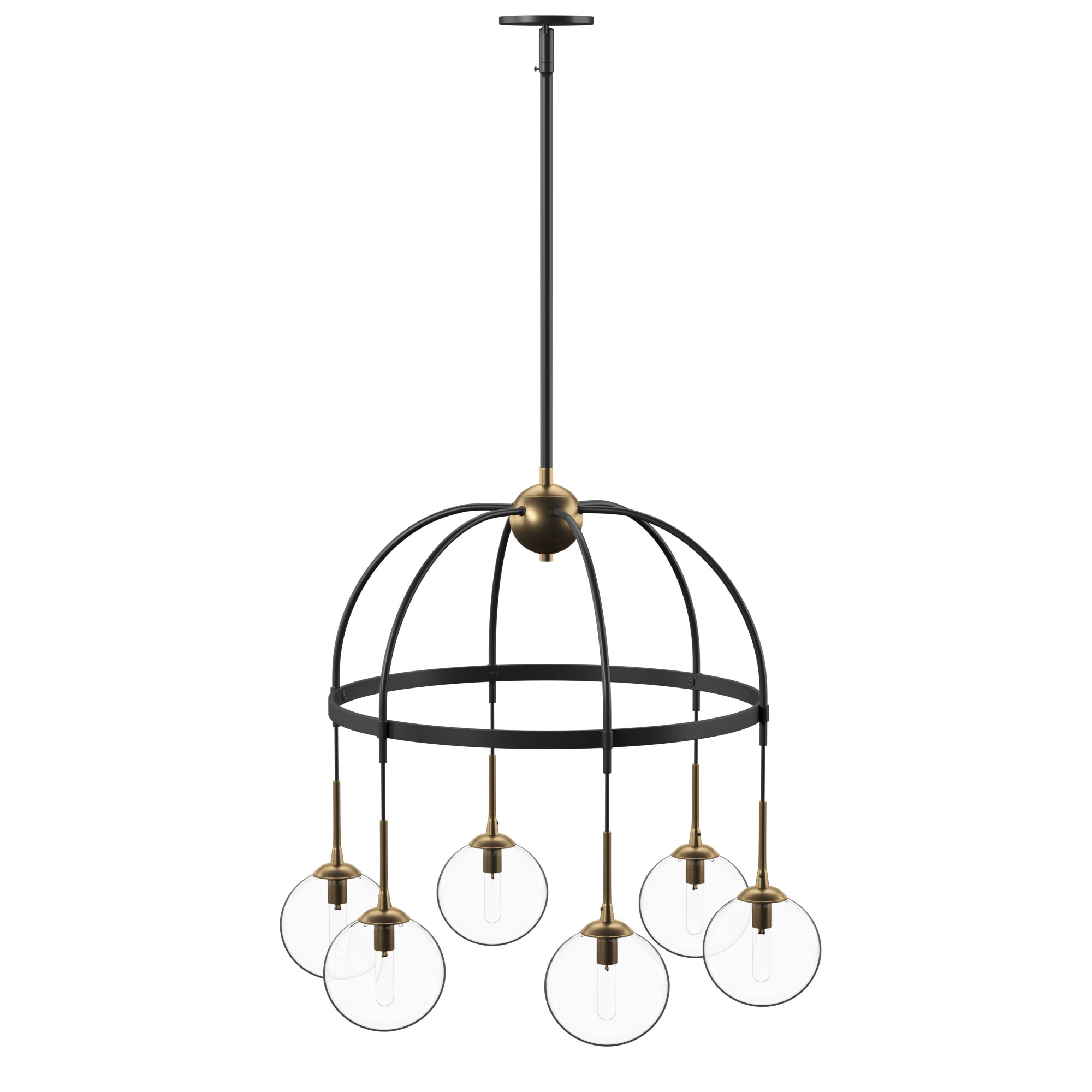 6 Light Shaded Wagon Wheel Chandelier Reviews Allmodern