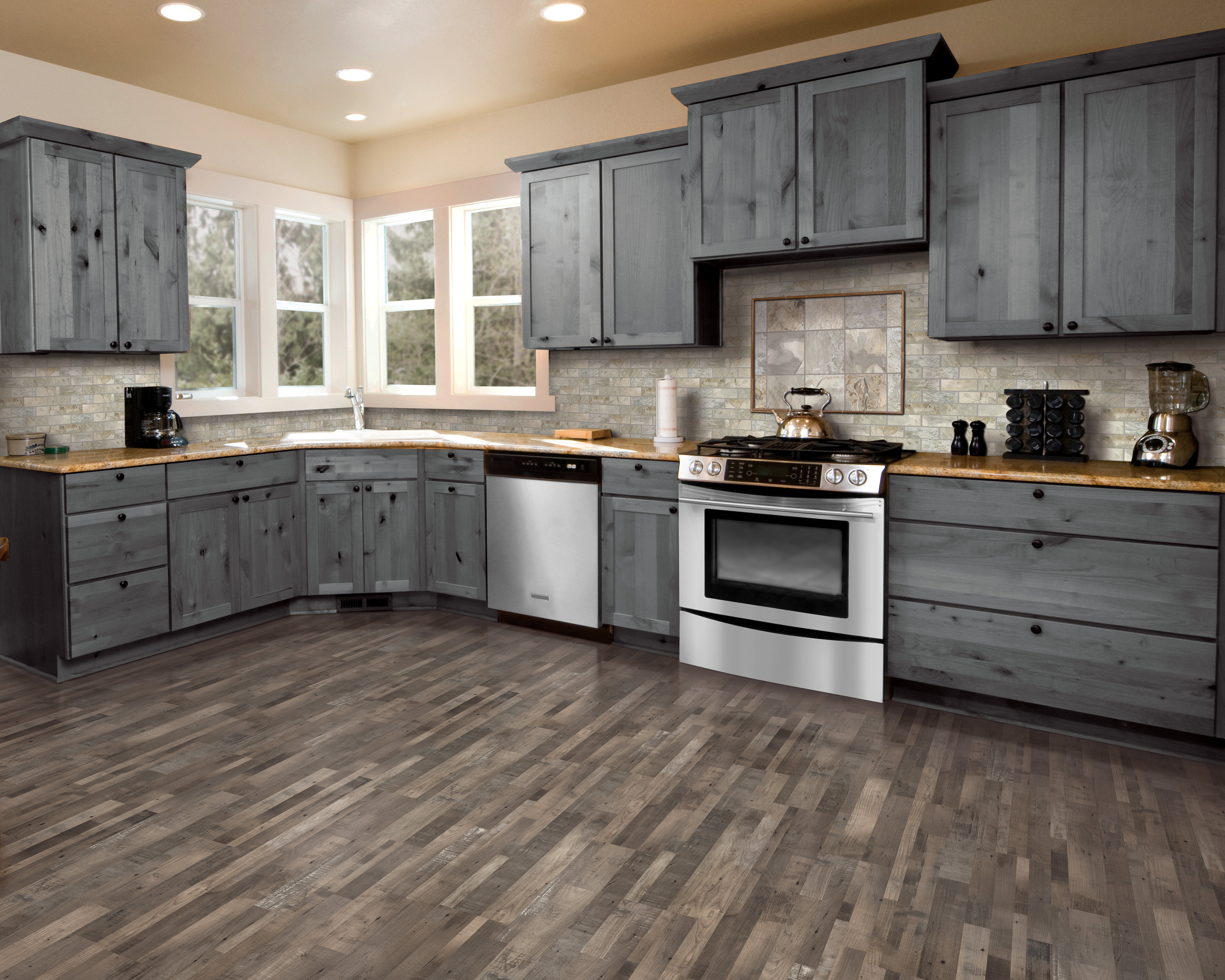 Mohawk 7 5 X 47 25 0 3mm Pine Laminate Flooring In Weathered Mohawk 7 5 X 47 25 0 3mm Pine Laminate Flooring In Weathered Gray Wayfair