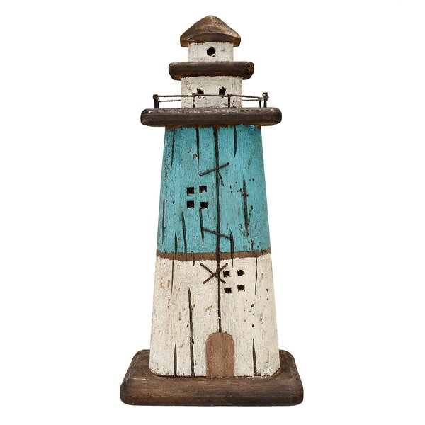 Mediterranean Lighthouse Iron Candle LED Light sailboat Shell Home Table Decor !