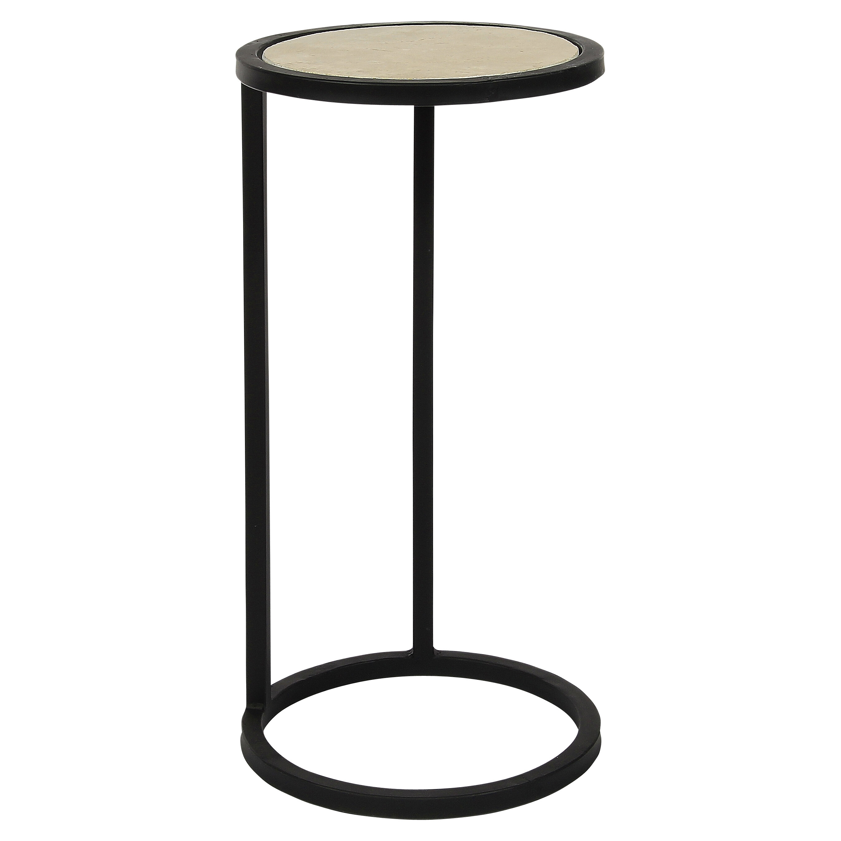 skinny round end table