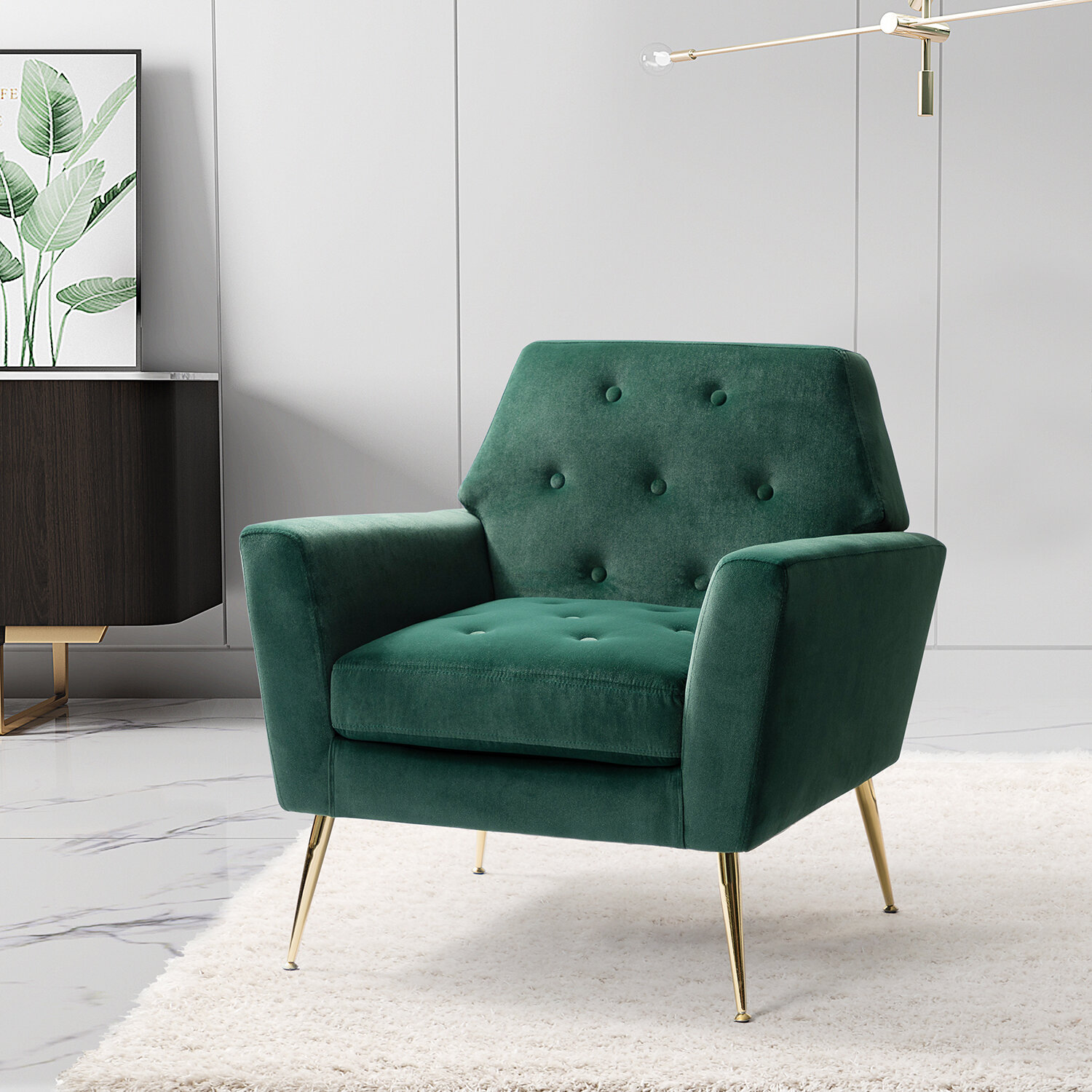 Etta Avenue™ Thaddeus Upholstered Armchair & Reviews | Wayfair