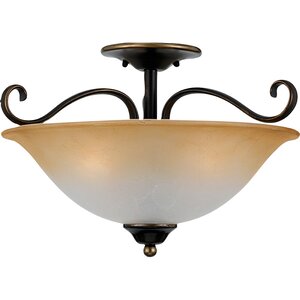 Alluvial 3-Light Semi Flush Mount