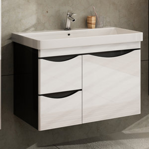 Devo 76 cm Wandmontierter Waschtisch Ambiente