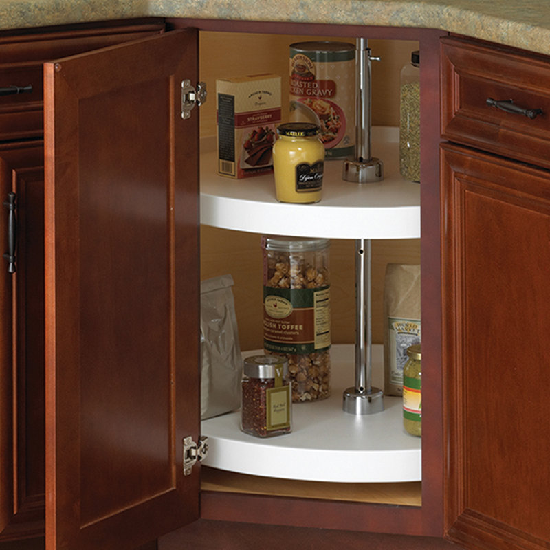 Rebrilliant Bridgewater 2 Shelf Full Round Lazy Susan Wayfair