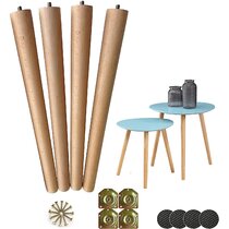 Black Hairpin Legs 18 Inch Metal Furniture Legs with Floor Protectors and Screws for Coffee Table Bench Side Table Desk High Strength Furniture Replacement