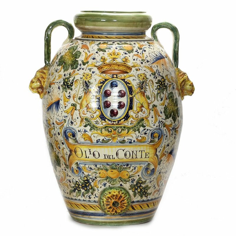 World Menagerie Mytsyk Tuscan Orcio Floor Vase Wayfair