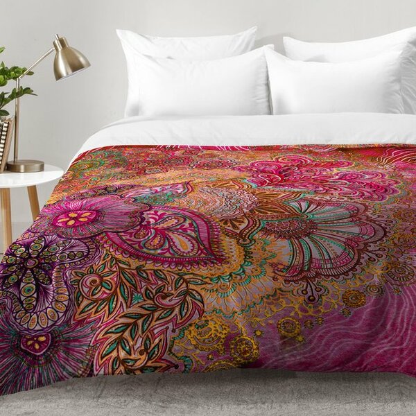 East Urban Home Flourish Berry Comforter Set Reviews Wayfair