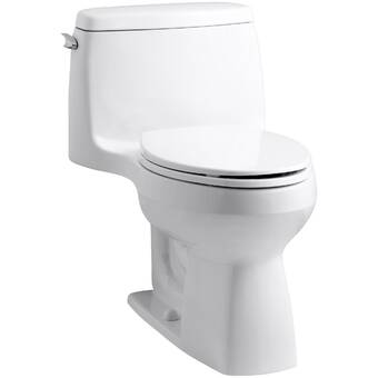 Kohler Santa Rosa Comfort Height One Piece Compact Elongated 1 6 Gpf Toilet With Aquapiston Flush Technology And Left Hand Trip Lever Reviews Wayfair Ca