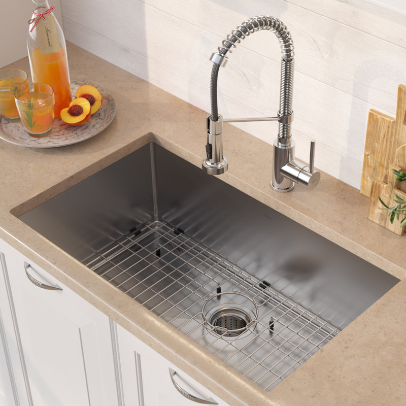 Kraus Standart PRO™ 30" L x 18" W Undermount Kitchen Sink ...