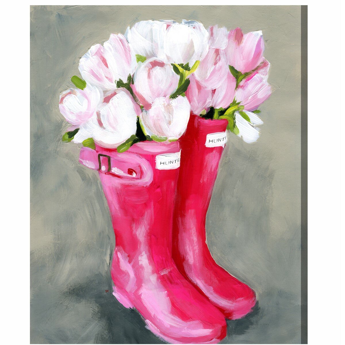 painting rubber boots